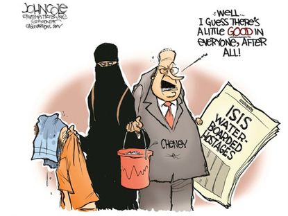 Editorial cartoon world ISIS Cheney