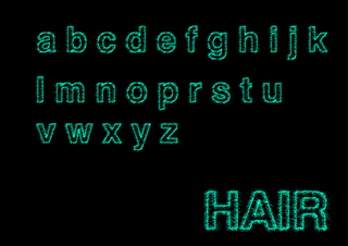 A hairy typeface, because you're worth it