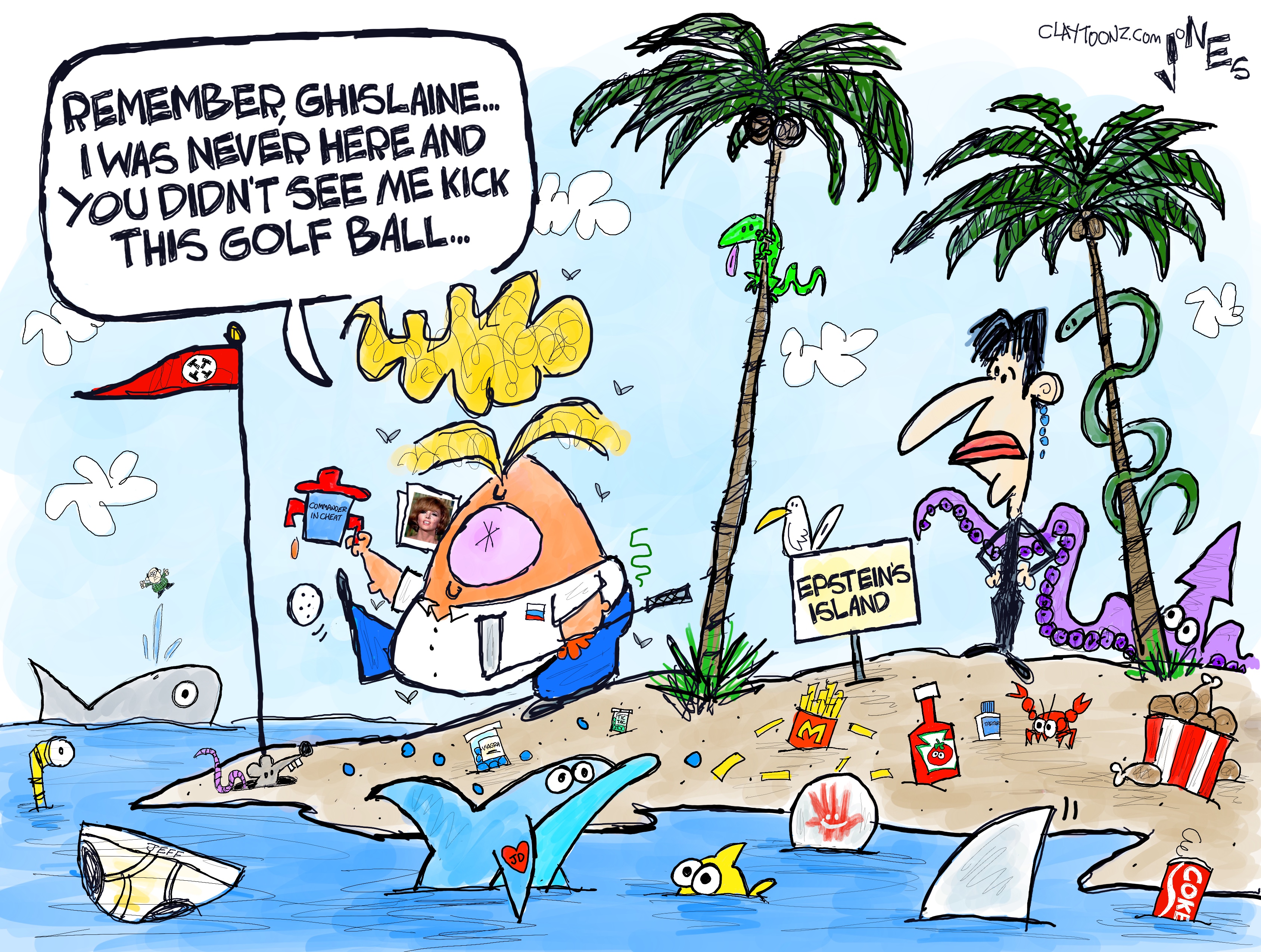 Political cartoon