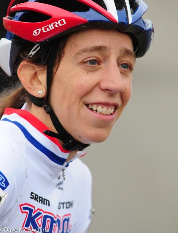 Helen Wyman (Kona) after her third win in a row at Gloucester