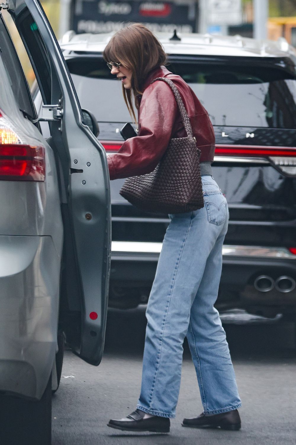 Daisy Edgar-Jones carrying Dune Deliberate Bag