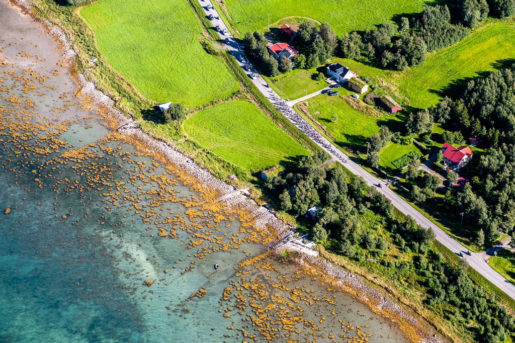 The Norwegian coast line