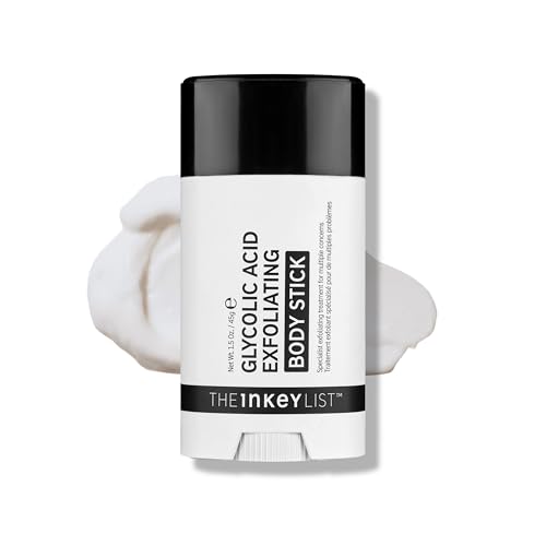 The Inkey List Glycolic Acid Exfoliating Body Stick - Deep Exfoliation for Rough, Bumpy Skin, Fragrance Free, Targets Kp &amp; Ingrown Hairs, Suitable for All Skin Types