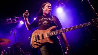 Doug Wimbish of Living Colour performs live during a concert at the Frannz on July 15, 2016 in Berlin, Germany.