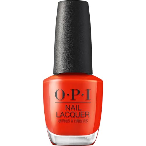 Opi Nail Lacquer Totally Red-Ical | Opaque Bright Warm Red Orange Cr&amp;egrave;me Chip Resistant Nail Polish | What's Your Mani-Tude | Fall 2025