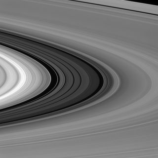 Saturn's rings, imaged by Cassini.