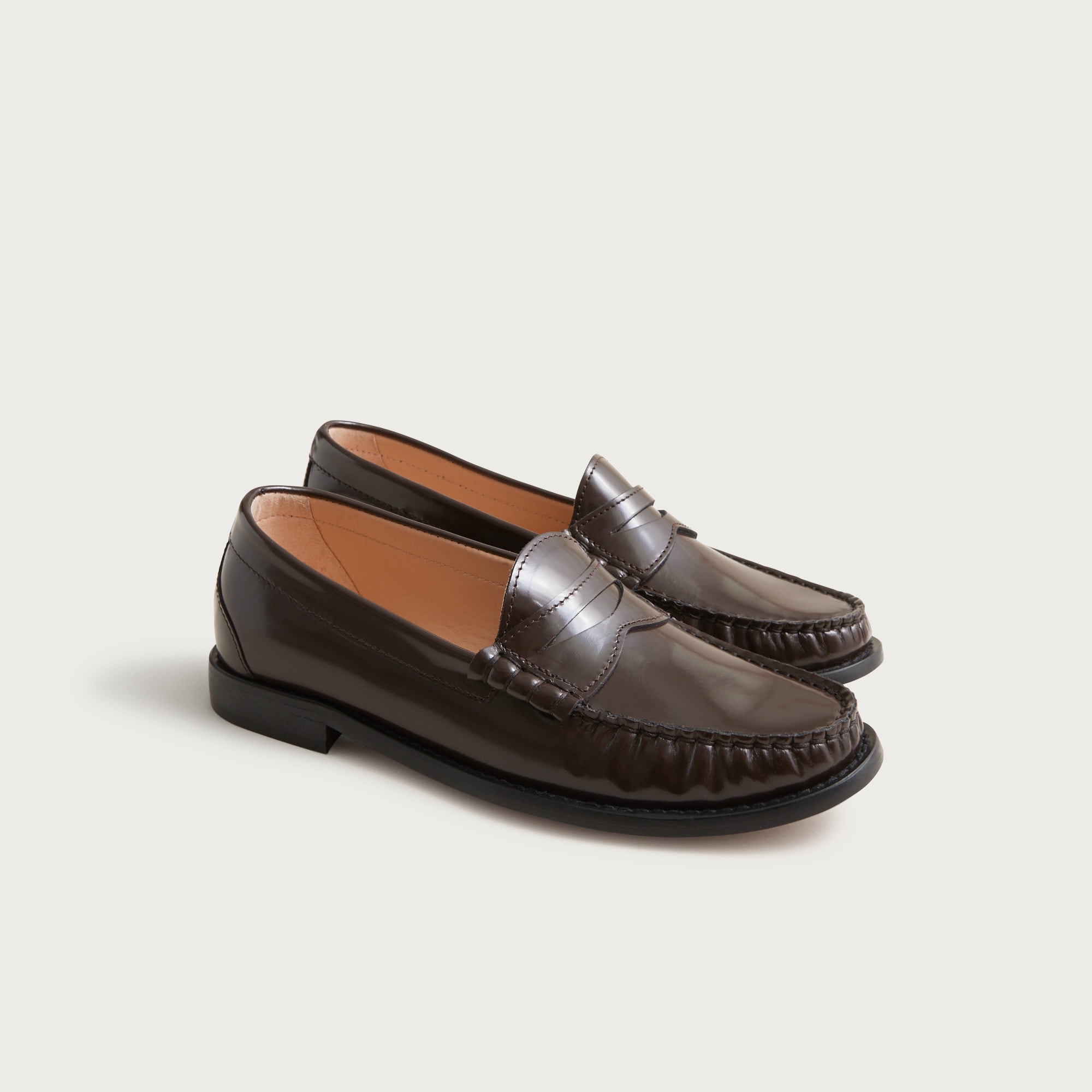 New Winona Penny Loafers in Italian Spazzolato Leather