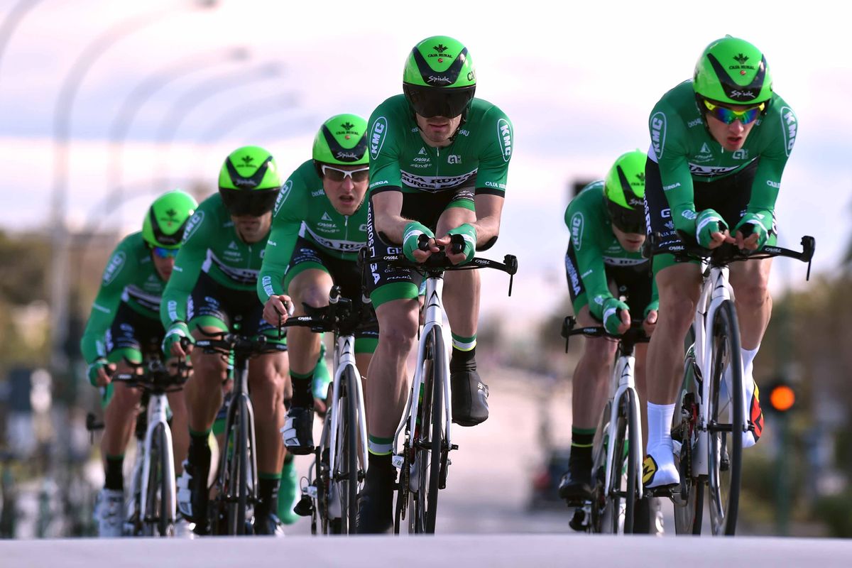 Caja Rural in the team time trial in Tirreno-Adriatico