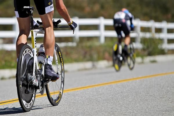 Keeping riders in sight on the way up.