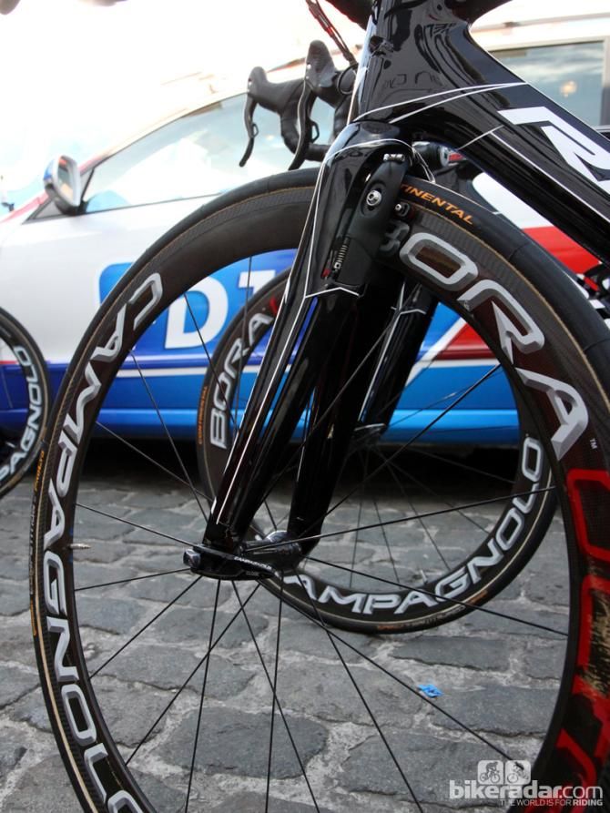 Campagnolo Bora Ultra Two deep-section carbon tubulars for the Lotto-Belisol squad at Scheldeprijs