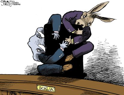 Political Cartoon U.S. Scalia SCOTUS