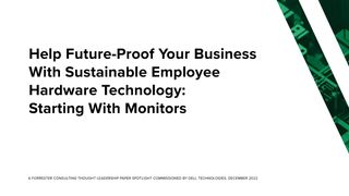 Forrester: Sustainable monitors