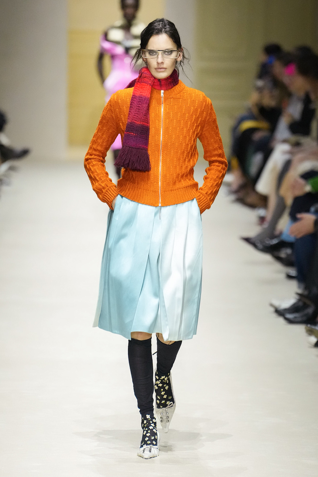 A runway look from the Prada Fall 2026 collection
