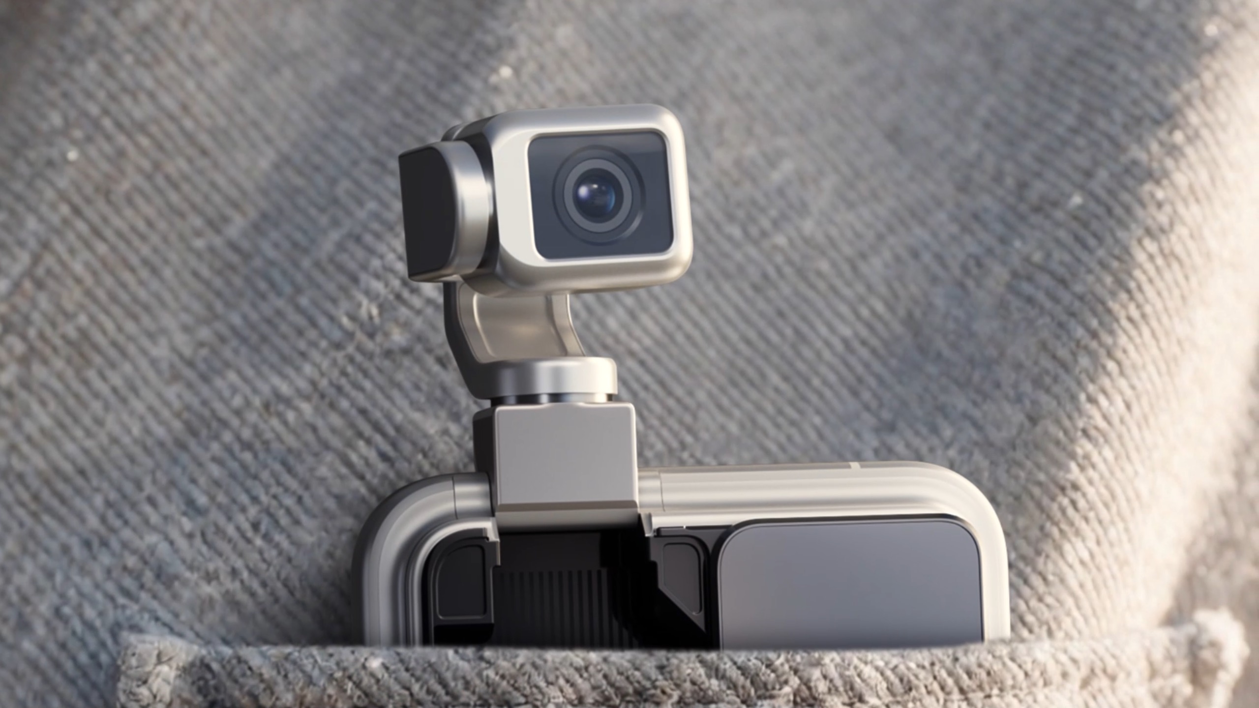 Honor Robot Phone in pocket with gimbal unfolded