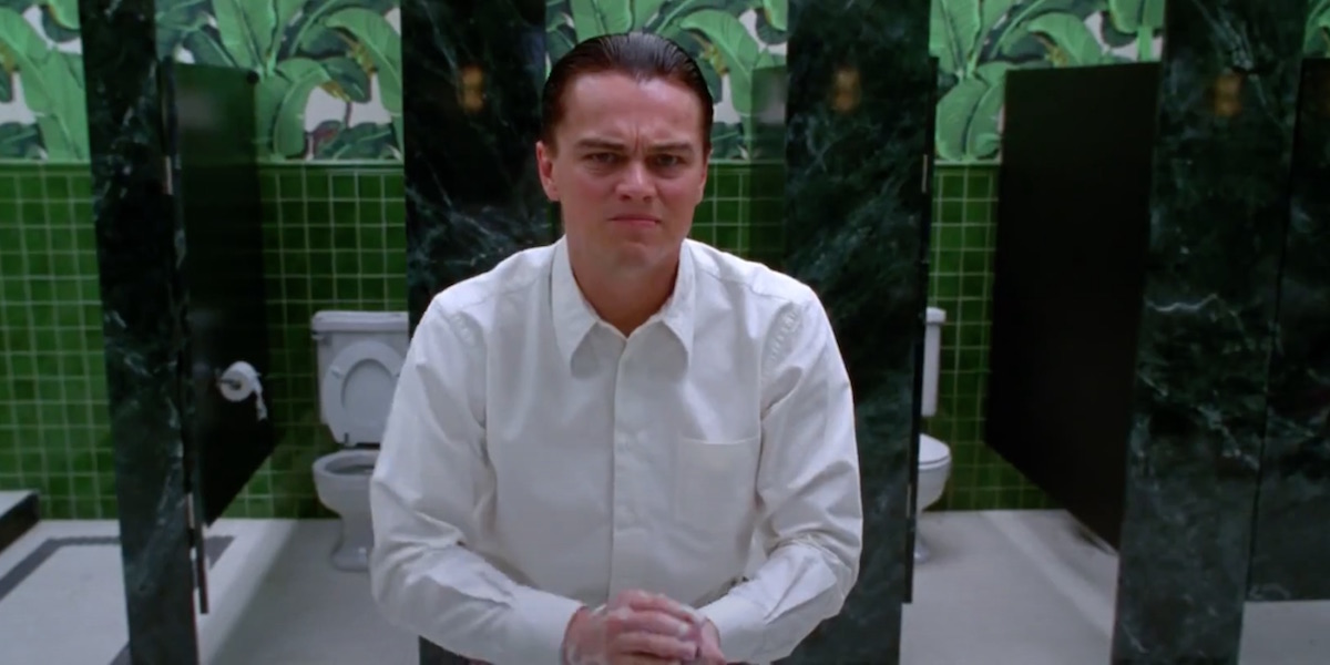 Leonardo DiCaprio washing hands in The Aviator