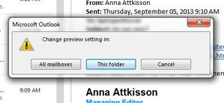 How To Turn Off Message Preview In Outlook 2013 Step 4