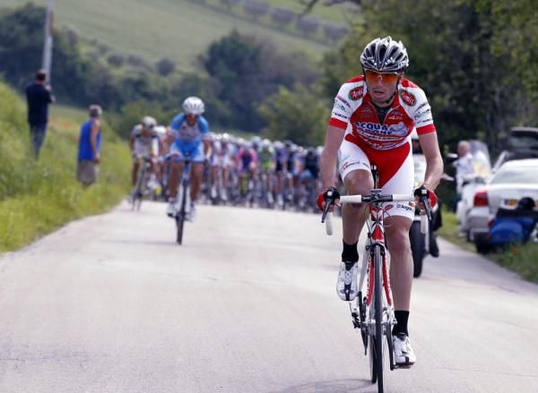 Acqua &amp; Sapone's Francesco Failli made a solo bid for the stage win