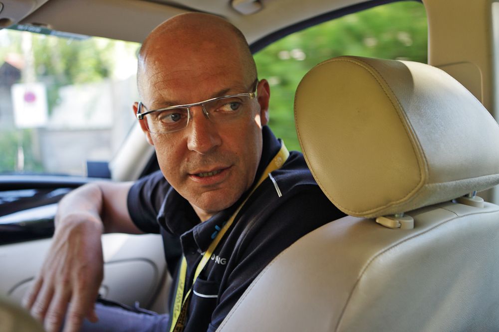 Team Sky's Dave Brailsford at the 2012 Tour de France