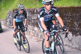 Rigoberto Uran (Etixx-Quick Step) was dropped on the Passo Daone