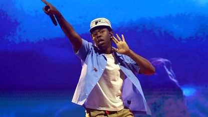 Tyler, the Creator performs at the Coachella Stage during the 2024 Coachella Valley Music and Arts Festival on April 13, 2024