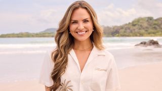 Hannah Brown is pictured on the beach in Costa Rica for Bachelor in Paradise Season 10.