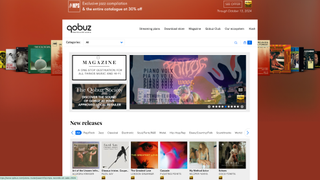 Screenshots of Qobuz on desktop