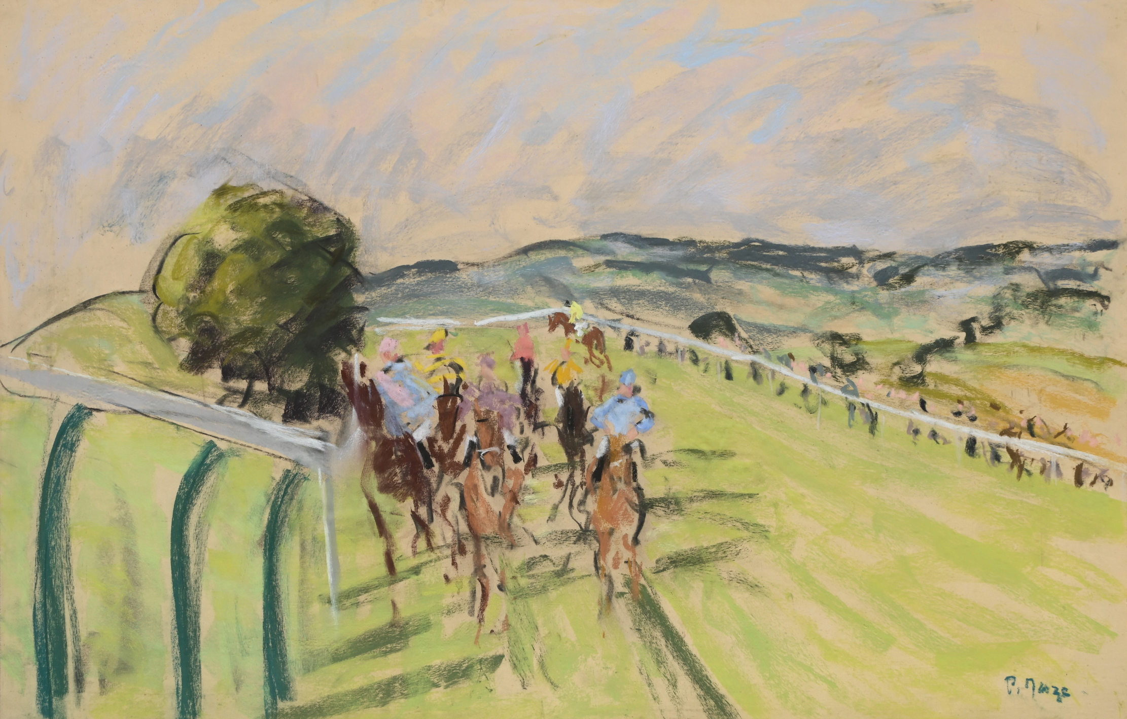 A painting of the Goodwood Races by Maze