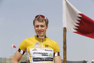 Edvald Boasson Hagen at the start of stage four of the 2016 Tour of Qatar