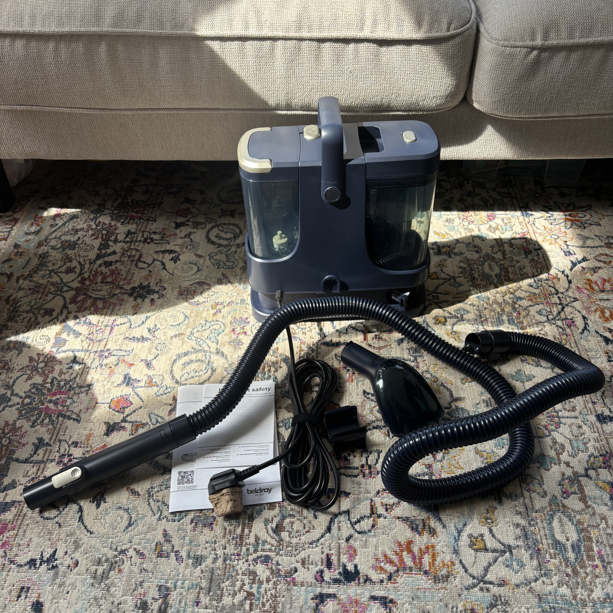 Beldray Spot Lift Pro Carpet Cleaner out of the box