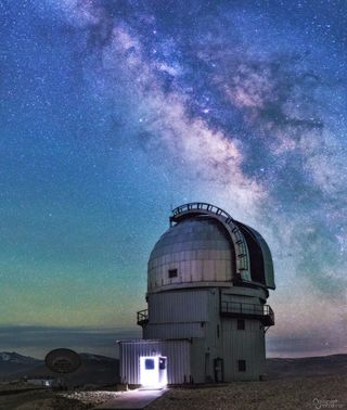 Milky Way Over Indian Astronomical Observatory