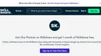 Website screenshot for SkillShare
