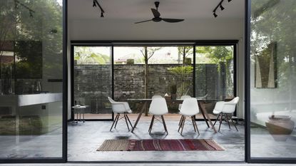 Renovations insurance: glass extension by getty images