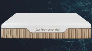 The image show the Dave Asprey for Essentia mattress against the night sky