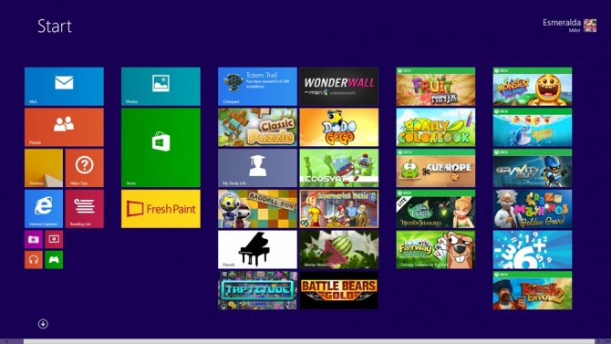 Windows 8.1 Start Screen