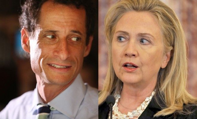 Anthony Weiner, Hillary Clinton