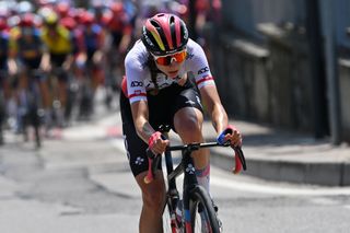 VOLTA MANTOVANA ITALY JULY 08 Dominika Wlodarczyk of Poland and UAE Team ADQ competes during the 35th Giro dItalia Women 2024 Stage 2 a 157km individual time trial stage from Brescia to Brescia UCIWWT on July 08 2024 in Volta Mantovana Italy Photo by Luc ClaessenGetty Images