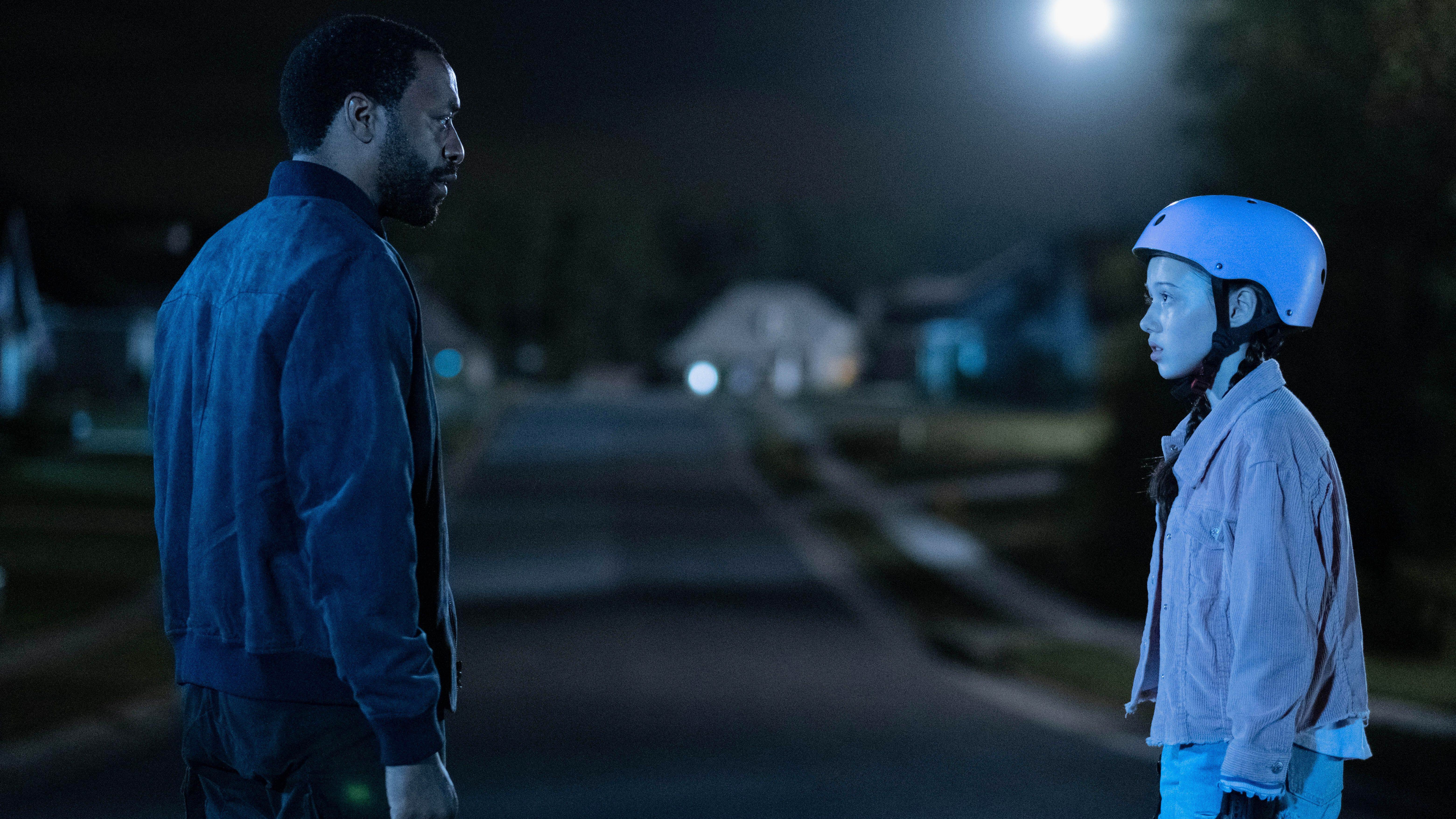 (L-R) Chiwetel Ejiofor and Violet McGraw in "The Life of Chuck."