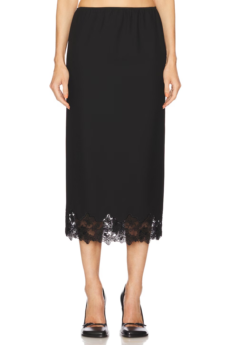 Helsa, Suit Midi Skirt With Lace