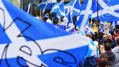 Pro-independence demonstrators in 2014