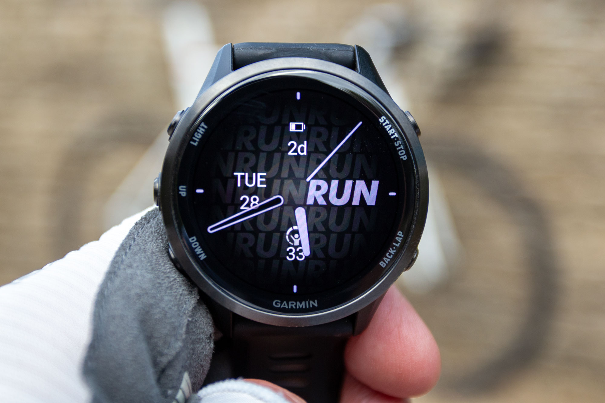 Garmin Forerunner 970 showing default home screen.