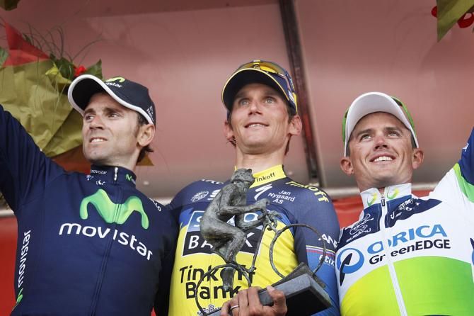 Alejandro Valverde, Roman Kreuziger and Simon Gerrans made up the Amstel podium
