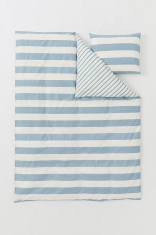 Striped duvet set, £19.99, H&M