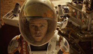 The Martian Matt Damon Staring Up