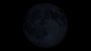 An illustration of the new moon on Sept. 25, 2022.