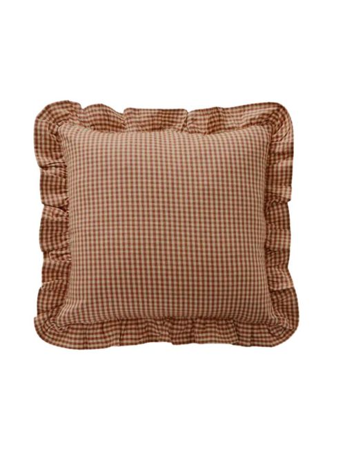 Gingham Frill  Cushion