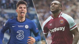 Kai Havertz of Chelsea and Michail Antonio of West Ham United could both feature in the Chelsea vs West Ham live stream