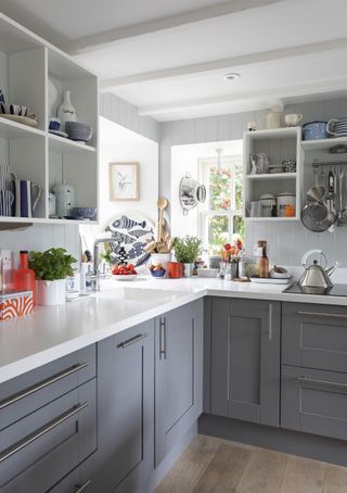 kitchen in Penny Kennedy's Highland cottage from Period Living