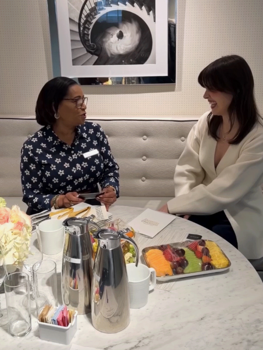 Maggie McCormack completing wedding registry