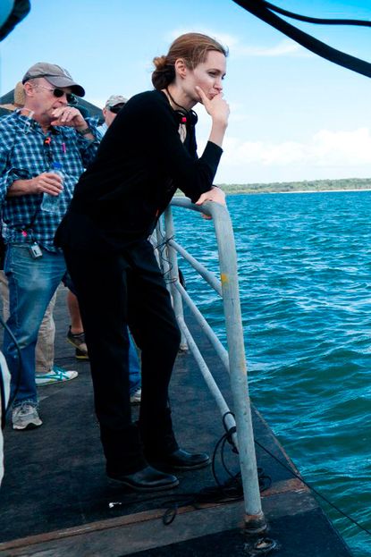 Angelina Jolie takes to the sea to direct her new film in Australia