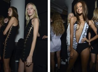 A-lister models at Versus Versace S/S 2015
